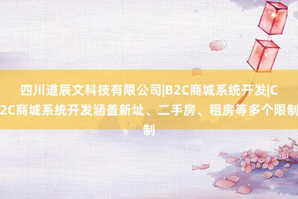 四川道辰文科技有限公司|B2C商城系统开发|C2C商城系统开发涵盖新址、二手房、租房等多个限制